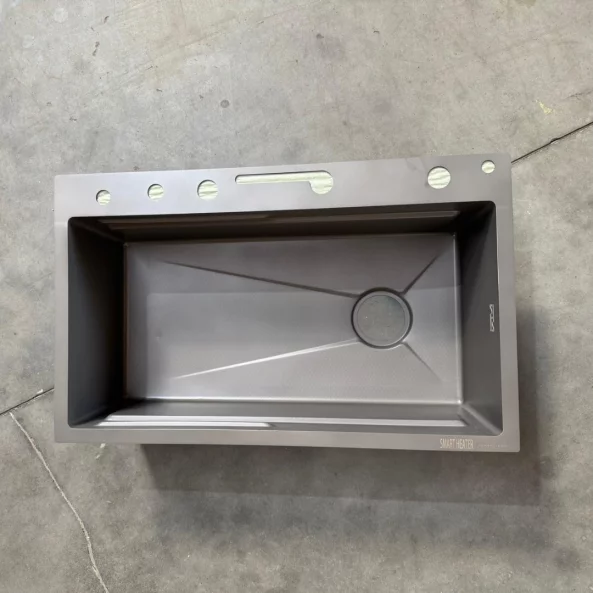 Az AB7546D-A-6-1-GRAY mosogatóval kompatibil medence, kiváló minőségű, karcálló – ÚJRACSOMAGOLT TERMÉK!