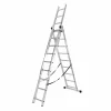 Scara profesionala din aluminiu, 3 tronsoane 3 x 9 trepte-PRODUS RESIGILAT!