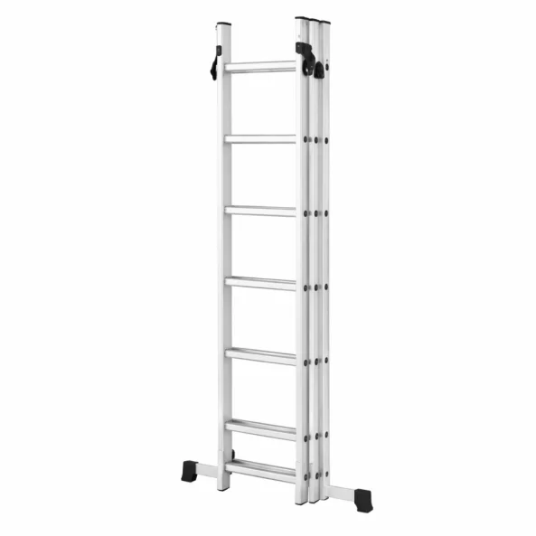 Scara profesionala din aluminiu,3 tronsoane 3 x 7 trepte-PRODUS RESIGILAT!