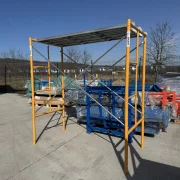 Schela circulabila din otel H2000*L1800*W900 mm cu 2 seturi de diagonale și o platformă