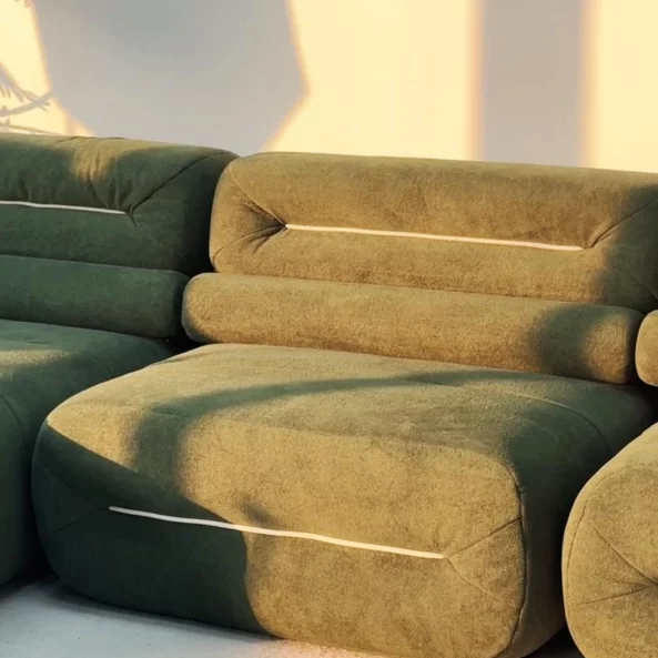 Sofá Relax Lounge – 4 plazas, espuma de alta calidad, comprimido, sin montaje