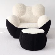 Fotoliu Relax Nest cu taburet – spumă de înaltă calitate, compresat, fără asamblare