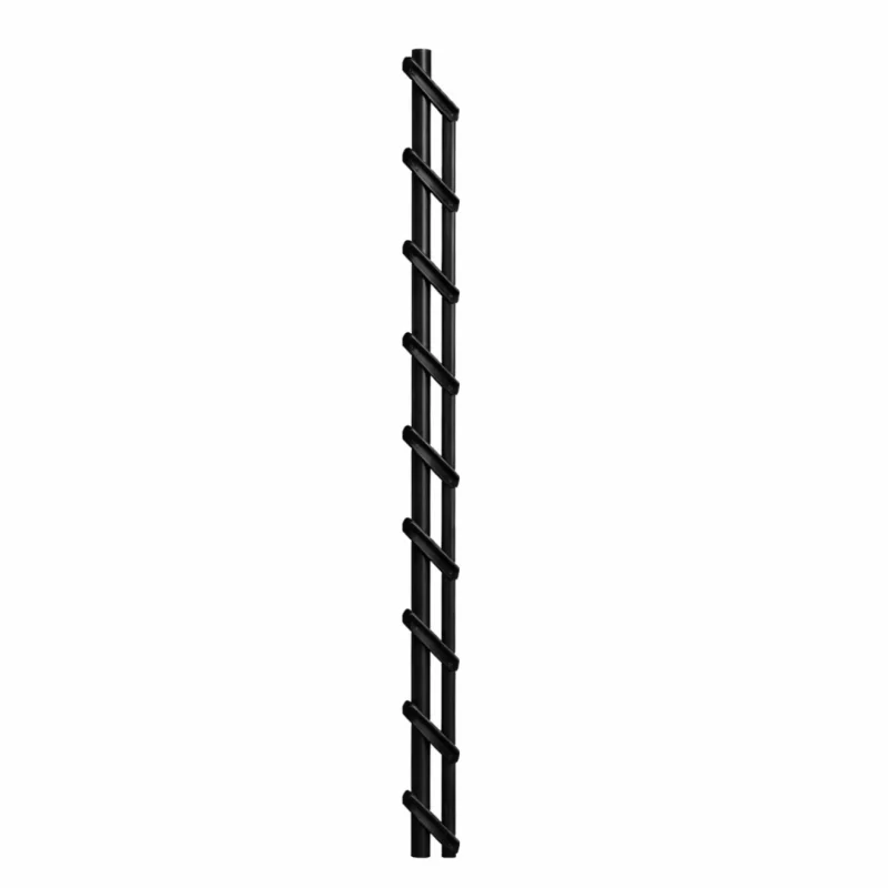 Glisiera din aluminiu pentru partea stanga- 2,5 m,Black