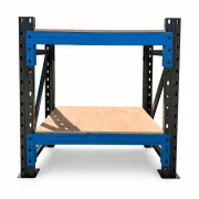 Ipari munkapad retegelt lemezbol H1000 x M600 x M1000 - 1000kg/szint SZURKE ES KEK