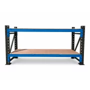 Ipari munkapad rétegelt lemezből H2000 x M600 x M1000 - 1000kg/szint SZÜRKE ÉS KÉK