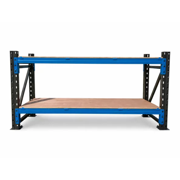 Ipari munkapad rétegelt lemezből H2000 x M600 x M1000 - 1000kg/szint SZÜRKE ÉS KÉK