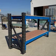 Ipari munkapad rétegelt lemezből H2000 x M600 x M1000 - 1000kg/szint SZÜRKE ÉS KÉK