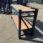 Ipari munkapad rétegelt lemezből H2000 x M600 x M1000 - 1000kg/szint SZÜRKE ÉS KÉK