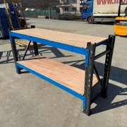 Ipari munkapad rétegelt lemezből H2000 x M600 x M1000 - 1000kg/szint SZÜRKE ÉS KÉK