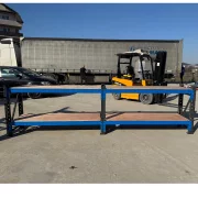 Extensión para banco de trabajo industrial con contrachapado L2000 x P600 x H1000mm - 1000kg/nivel GRIS Y AZUL