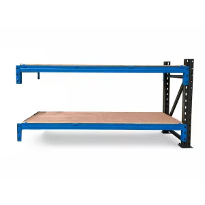 Extensión para banco de trabajo industrial con contrachapado L2000 x P600 x H1000mm - 1000kg/nivel