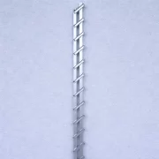 Sistema de rieles de aluminio – Perfil duradero para paneles deslizantes, 3 m