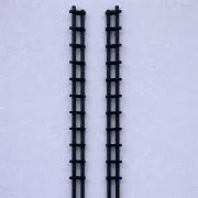 Sistema de guías de aluminio – perfil duradero para paneles deslizantes, 3 m, negro