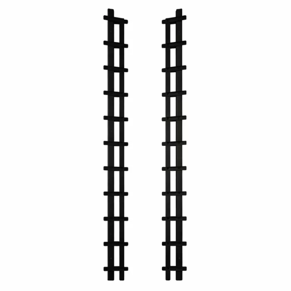 Sistema de guías de aluminio – perfil duradero para paneles deslizantes, 3 m, negro