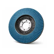 Disc abraziv lamelar conic T29, granulație P60, 115x22.23 mm, pentru șlefuire și polizare metal