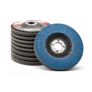 Disc abraziv lamelar conic T29, granulație P80, 115x22.23 mm, pentru șlefuire și polizare metal