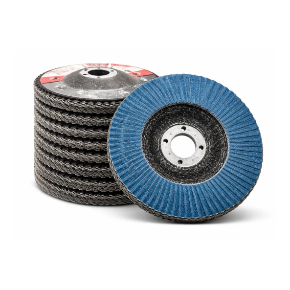 Disc abraziv lamelar conic T29, granulație P80, 115x22.23 mm, pentru șlefuire și polizare metal