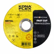 Disc Taiere Inox si Metal T27,  180mm x 6.0mm x 22.23mm – disc concav