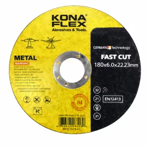 Disc Taiere Inox si Metal T27,  180mm x 6.0mm x 22.23mm – disc concav