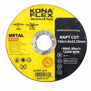 Disc Taiere Inox si Metal T41, 150mm x 1.6mm x 22.23mm – disc plat