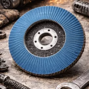 Disc abraziv lamelar conic T29, granulație P60, 180mm x 22.23mm, pentru șlefuire și polizare metal