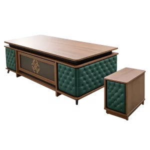 Birou Managerial cu Dulap Lateral Mobil – W2000 x D950 x H750 mm