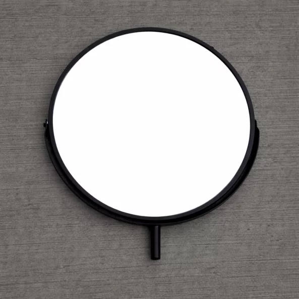 MARIPOSA okos sminkasztal – kerek tükörrel és edzett üveg munkalappal, 80x40x120 cm, ÚJRACSOMAGOLT TERMÉK