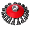 Perie rotativa cu sarma rasucita, 100 mm-pentru polizor unghiular