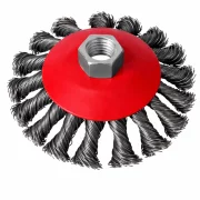 Perie rotativa cu sarma rasucita, 125 mm-pentru polizor unghiular