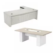 Set Birou Directorial 1800*800*750 cu dulap lateral mobil si Masa de Conferinta 2000x1000x750 mm