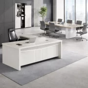 Set Birou Directorial 1800*800*750 cu dulap lateral mobil si Masa de Conferinta 2000x1000x750 mm