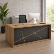 Set Birou Directorial 1800*900*750 mm cu dulap lateral mobil si Masa de Conferința 2000x1000 mm