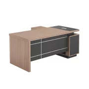 Escritorio ejecutivo Bellagio con estructura de melamina y panel frontal – dimensiones: W1800 × D800 × H750 mm