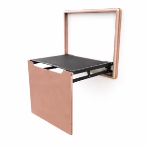 Silla plegable de pared para calzarse – aleación de aluminio y acero, tono soft pink