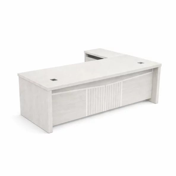 Birou directorial Valente cu dulap lateral mobil - dimensiuni 1800*800*750 mm