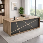 Igazgatoi íróasztal mobil oldalsó szekrénnyel, modern és elegáns dizájn, prémium minőség, méretek 1800*900*750