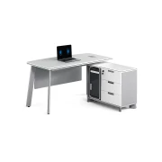 Masă birou cu dulap lateral ,design modern și elegant ,calitate premium , dimensiuni 1600*1400*750