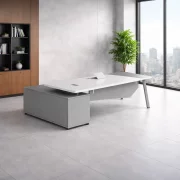 Masă birou cu dulap lateral ,design modern și elegant ,calitate premium , dimensiuni 2000*1400*750