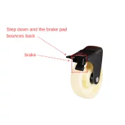Transpalet manual 1T, inaltime de ridicare 1.6M - Furci reglabile 200–580 mm