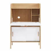 Íróasztal secretaire – kompakt kialakítás, praktikus munkafelület, Fehér