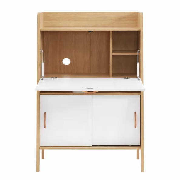 Íróasztal secretaire – kompakt kialakítás, praktikus munkafelület, Fehér