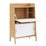 Íróasztal secretaire – kompakt kialakítás, praktikus munkafelület, Fehér