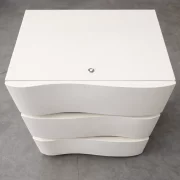 Intelligens Éjjeli Szekrény LED Világítással és 3 Fiókkal - FEHÉR - KILÖTT TERMÉK