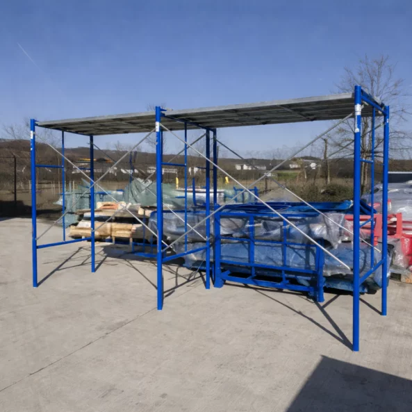 Schela circulabila -albastra- din otel H1700*L3600*W1219 mm cu extensie