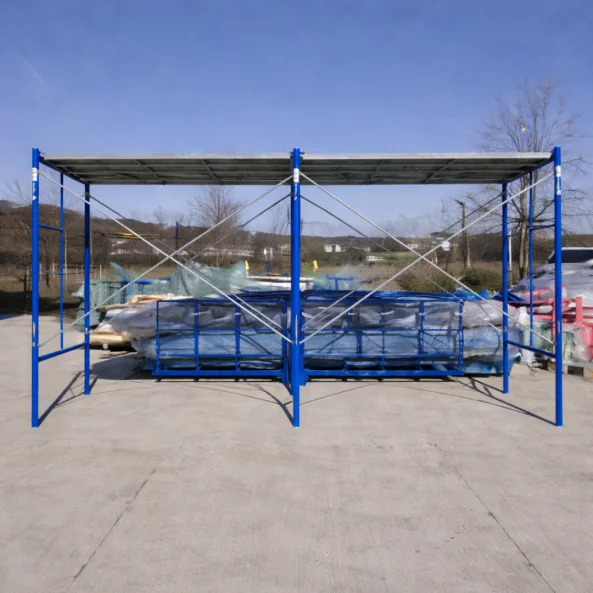 Schela circulabila -albastra- din otel H1700*L3600*W1219 mm cu extensie