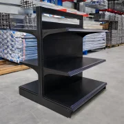 Raft metalic pentru expunere în magazine, dimensiuni L 1200x l 1000x H 1600 mm