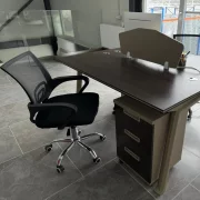 Set Scaun ergonomic cu spatar mesh și Birou Operațional cu 2 Posturi 1400*1200*750