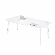 Masa conferinta Noble Line, din sticla securizata  - dimensiuni 2400*1200*750 mm