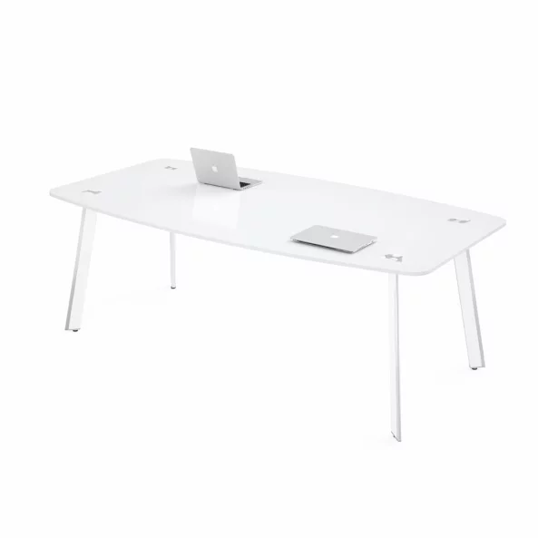 Masa conferinta Noble Line, din sticla securizata  - dimensiuni 2400*1200*750 mm