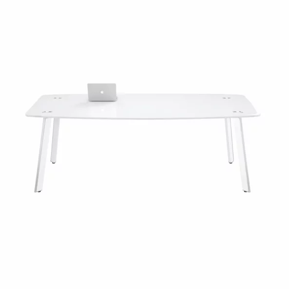 Masa conferinta Noble Line, din sticla securizata  - dimensiuni 2400*1200*750 mm